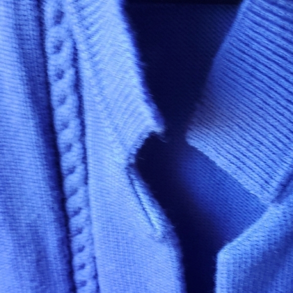 Pendleton Blue Cable Knit Vest - Picture 4 of 9